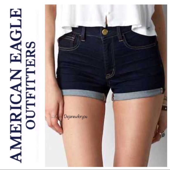 American Eagle Outfitters Pants - American Eagle Hi-Rise Shortie Shorts